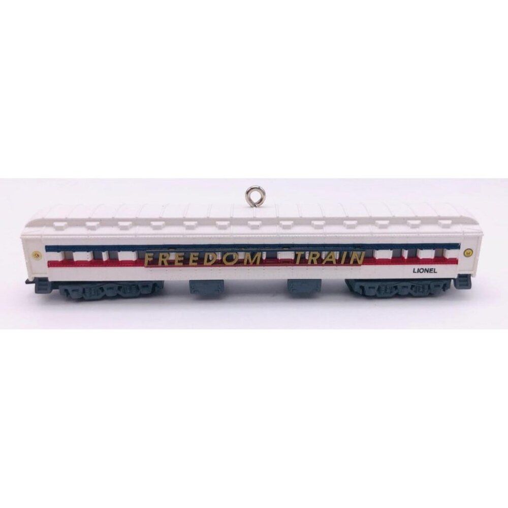 Hallmark Lionel Freedom Train Sleeper Ornament 2007 Collectible White Red & Blue